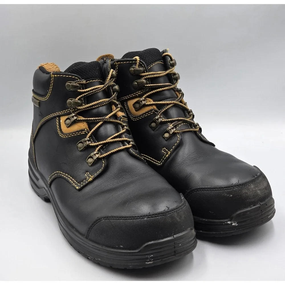 Orthofeet Style 681 Men's 9.5 4E Extra Wide Safety Toe Work Shoes ASTM EH